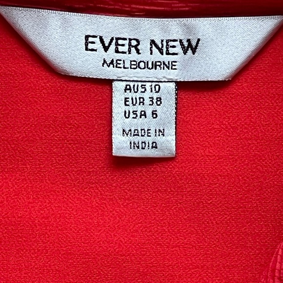 Briley Textured Shirt Dress - Cherry Tomato Color - Like new - Picture 5 of 13